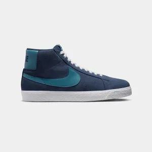 NIKE SB ZOOM BLAZER MID - MIDNIGHT NAVY/NOISE AQUA